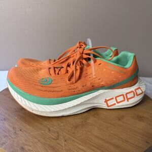 Topo Shoes Womens Size 8.5 / Men 7.5 W Specter Orange Seafoam Running Sneaker